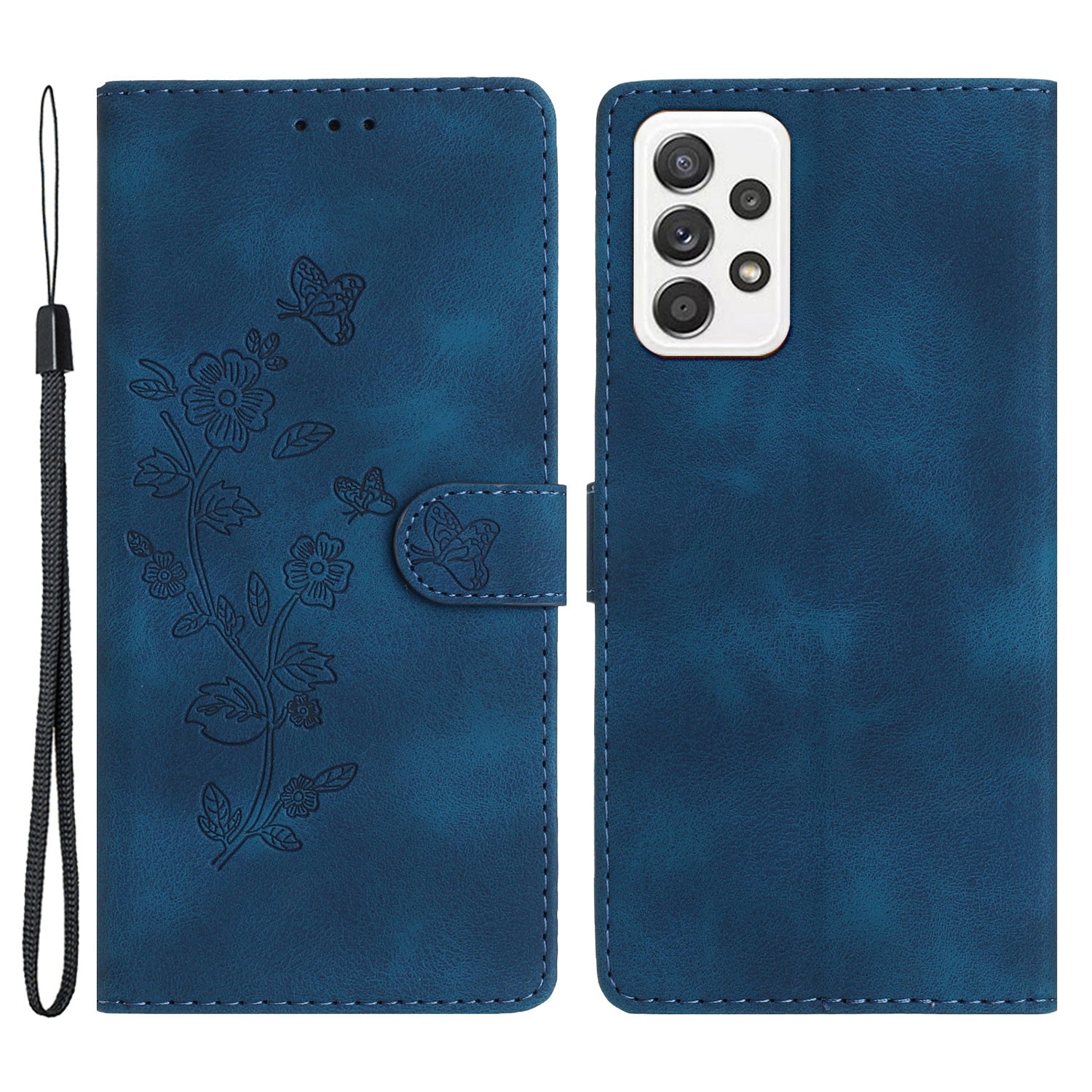For Samsung Galaxy A23 5G (Global Version) / A23 4G Flower Imprint Phone Cover Leather Wallet Stand Case For Samsung Galaxy A23 5G (Global Version) / A23 4G Flower Imprint Phone Cover Leather Wallet Stand Case